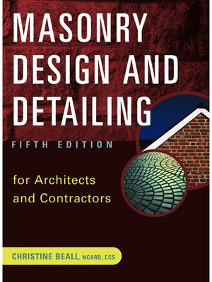 cover image of Masonry Design and Detailing